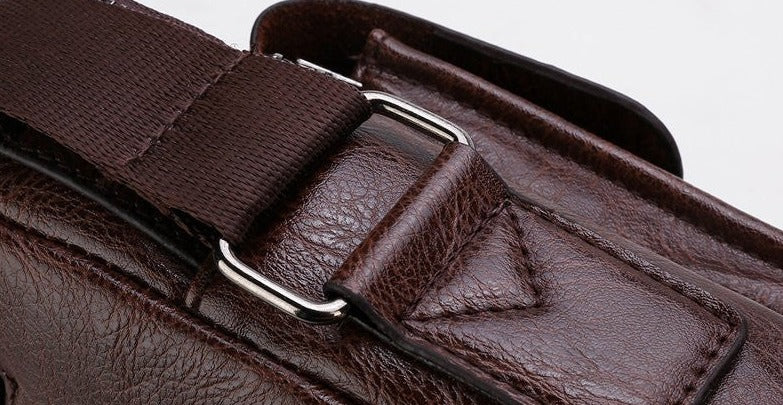 JEEP BULUO Herren Handtasche Umhängetasche aus hochwertigem Spaltleder