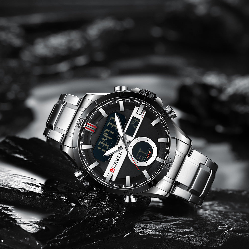 CURREN 8384 Herren Chronograph 3ATM Hardlex