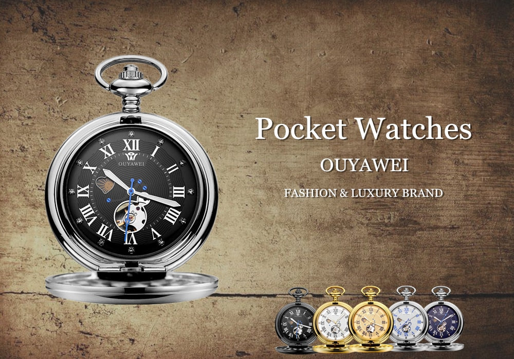 Skelett Automatik Taschenuhr