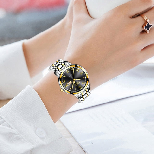 LIGE 9810 Damen Business Chronograph 3ATM