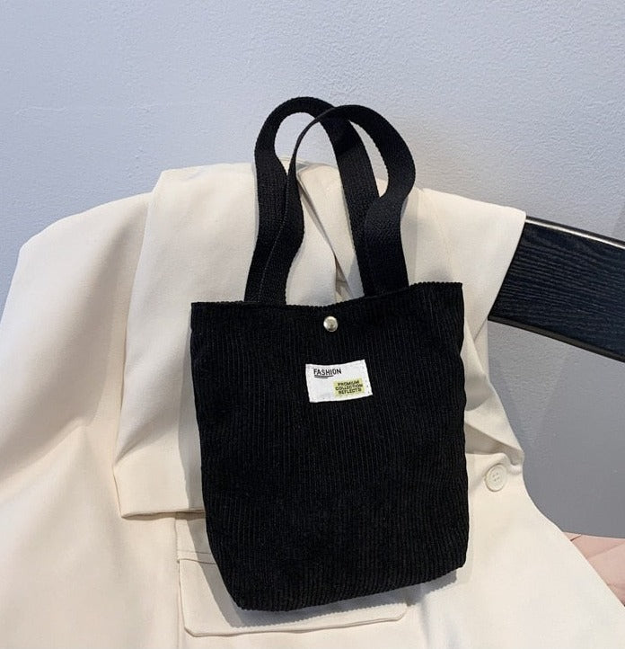Buylor Damen Cord Schultertasche