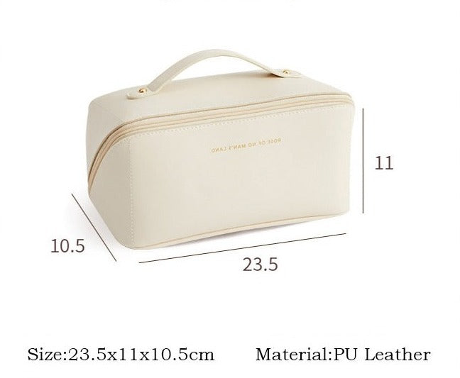 BULLCAPTAIN Damen Kosmetiktasche PU Leder