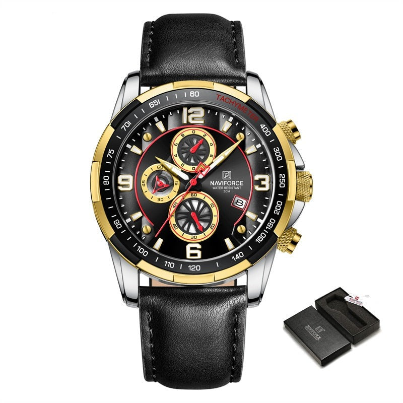 NAVIFORCE NF8020L Herren Multifunktion Chronograph 3BAR