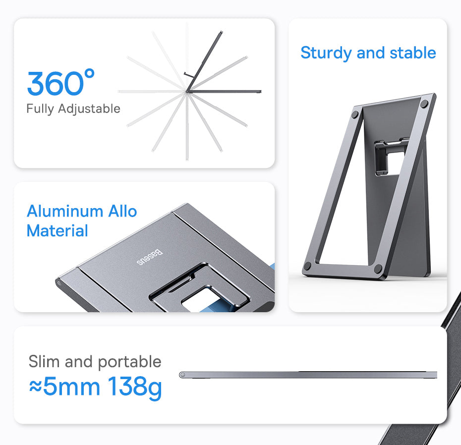 Baseus Faltbarer Metall Tablet & Handy Halter iPhone 14 iPad Pro