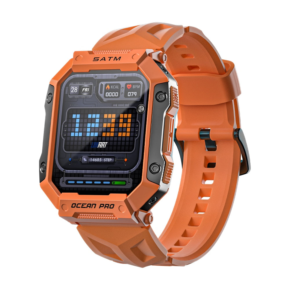 LOKMAT Ocean Pro Sport Smartwatch Full-Touchscreen 5ATM