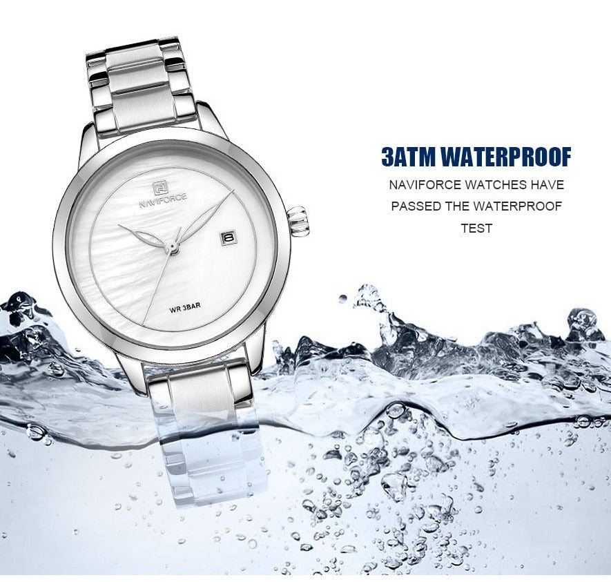 NAVIFORCE NF5008SW Damen Business Analoguhr 3ATM