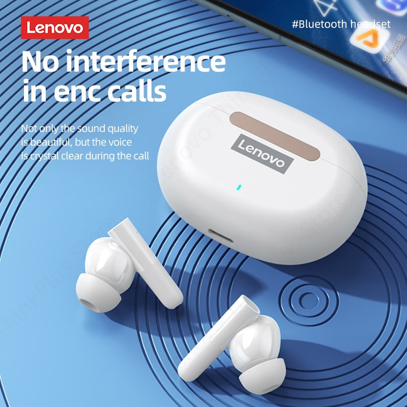 Lenovo LP3 kabellose Kopfhörer TWS Bluetooth 5.2 Sportkopfhörer HD-Anruf mit Mikrofon-Headset Stereo-HIFI
