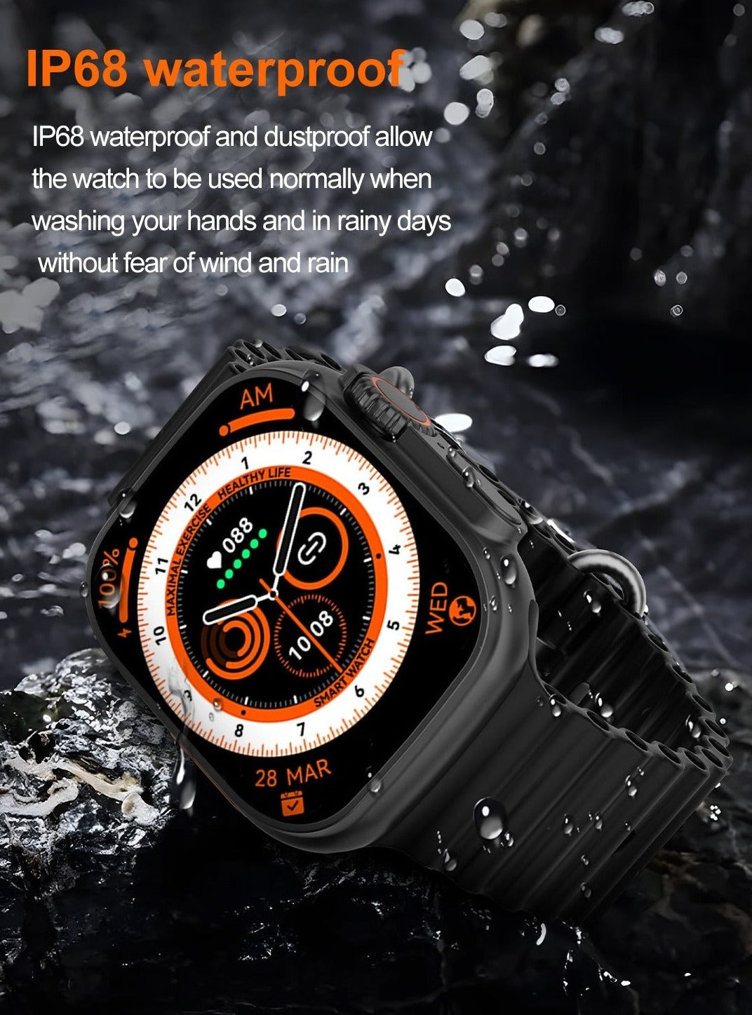 Smartwatch DT8 Ultra+ 49 mm Bluetooth NFC GPS Track