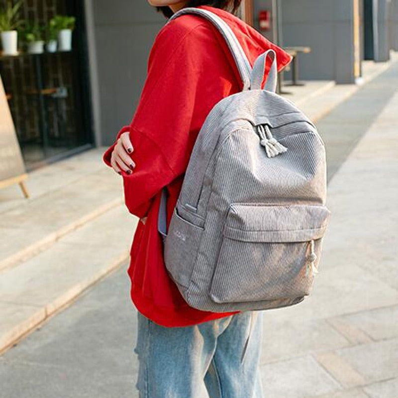 Buylor Damen Cord Rucksack