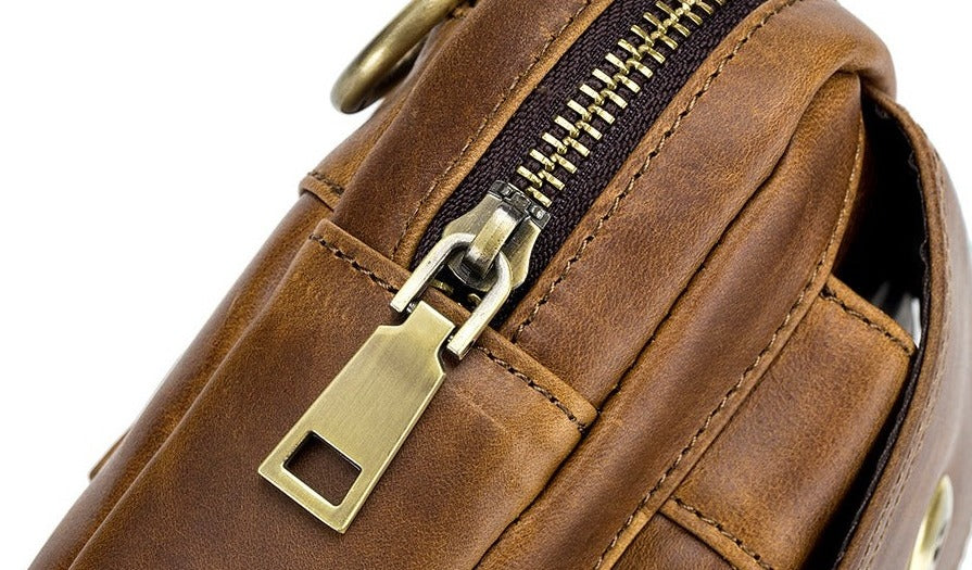 Herren Hüft-Gürtel- und Umhängetasche Rindsleder