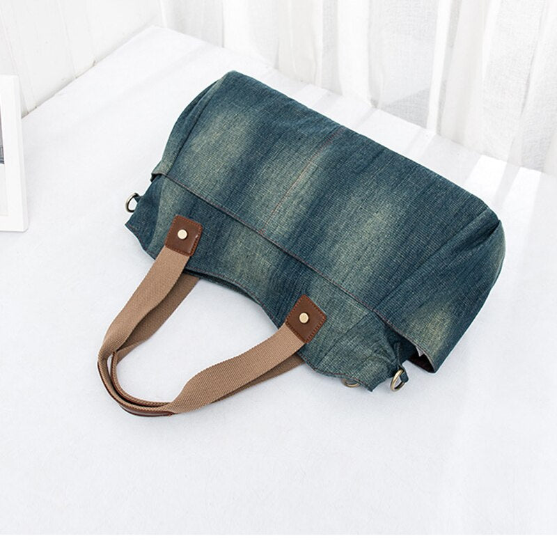 Annmouler Damen Jeans Schultertasche