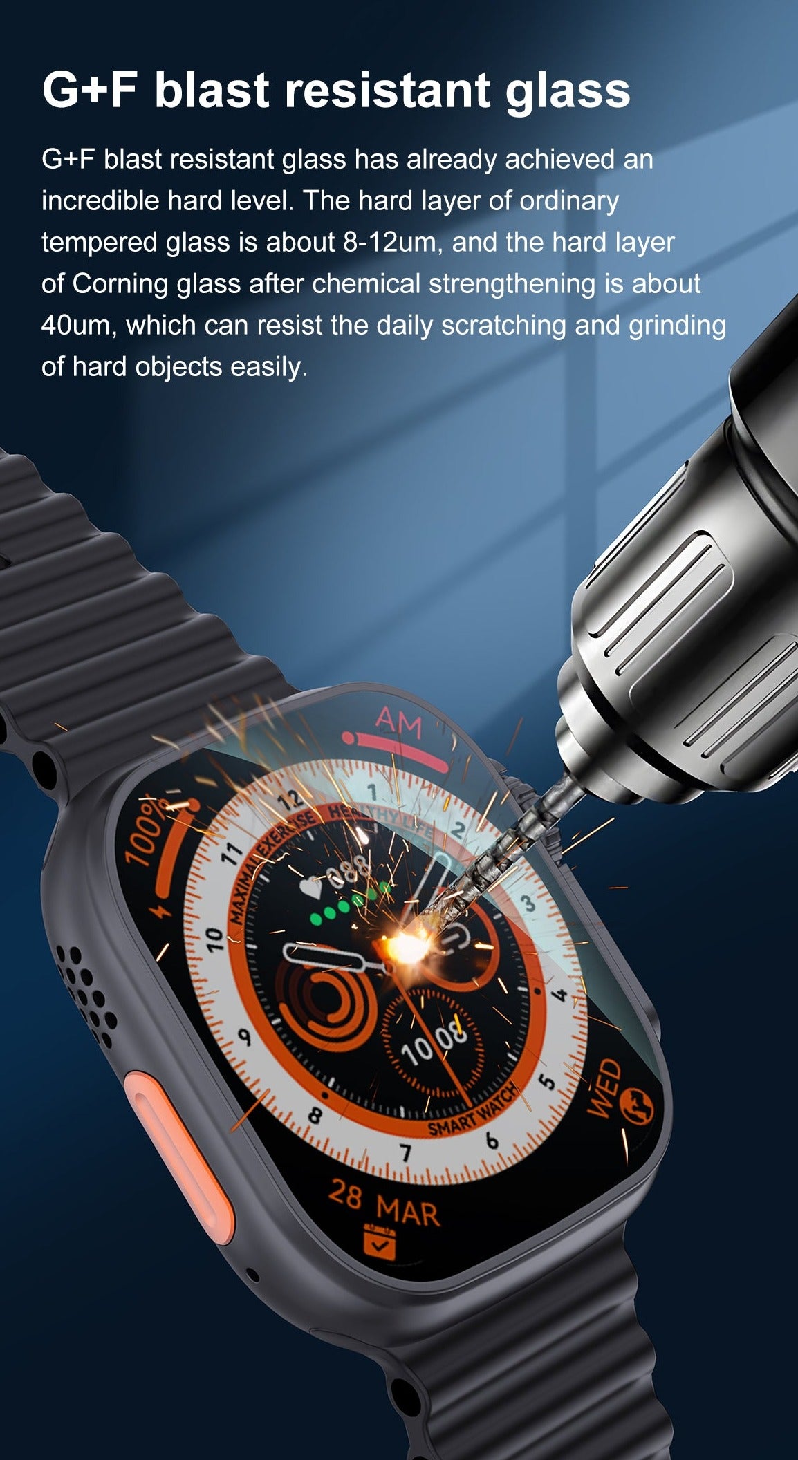 Smartwatch DT8 Ultra+ 49 mm Bluetooth NFC GPS Track