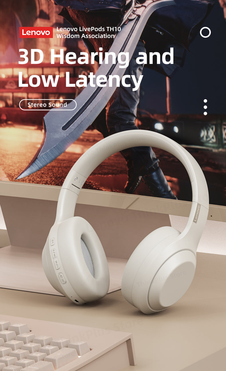 Lenovo Original TH10 Plus Stereo Bluetooth 5.0 Musik-Headset mit Mikrofon