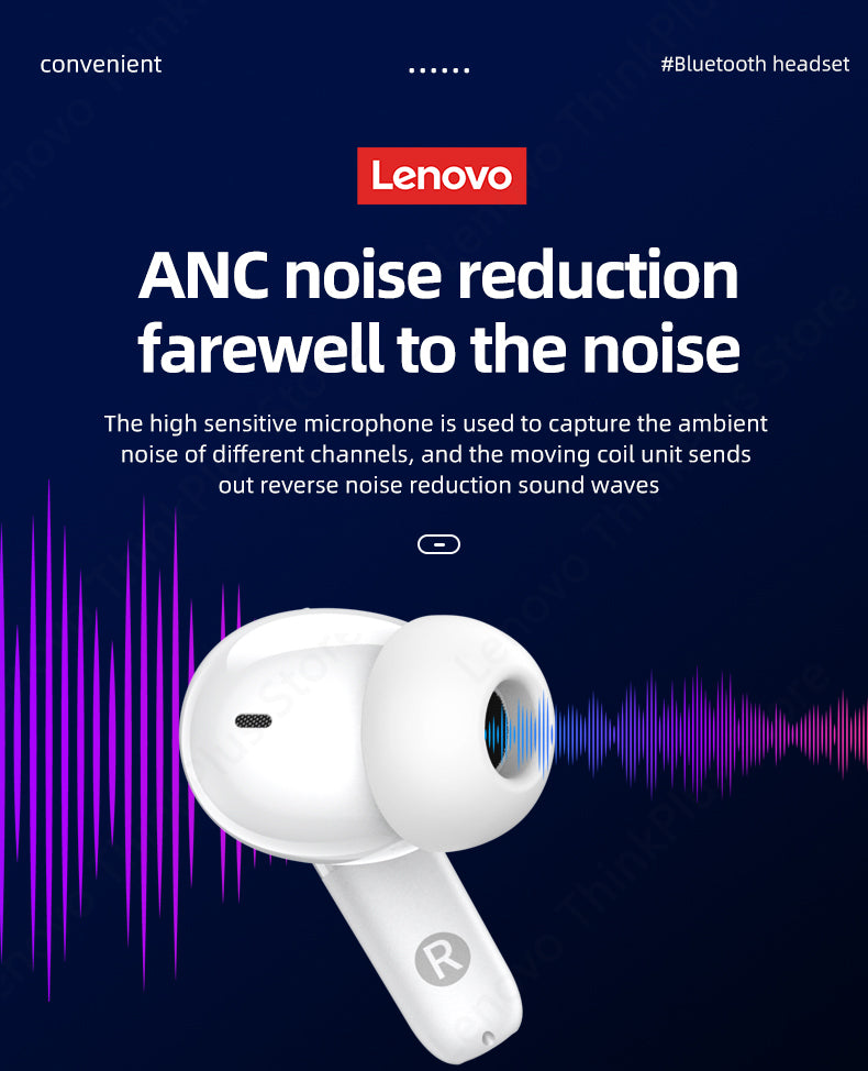 Lenovo LP3 kabellose Kopfhörer TWS Bluetooth 5.2 Sportkopfhörer HD-Anruf mit Mikrofon-Headset Stereo-HIFI