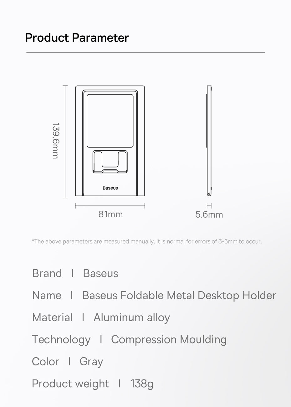 Baseus Faltbarer Metall Tablet & Handy Halter iPhone 14 iPad Pro