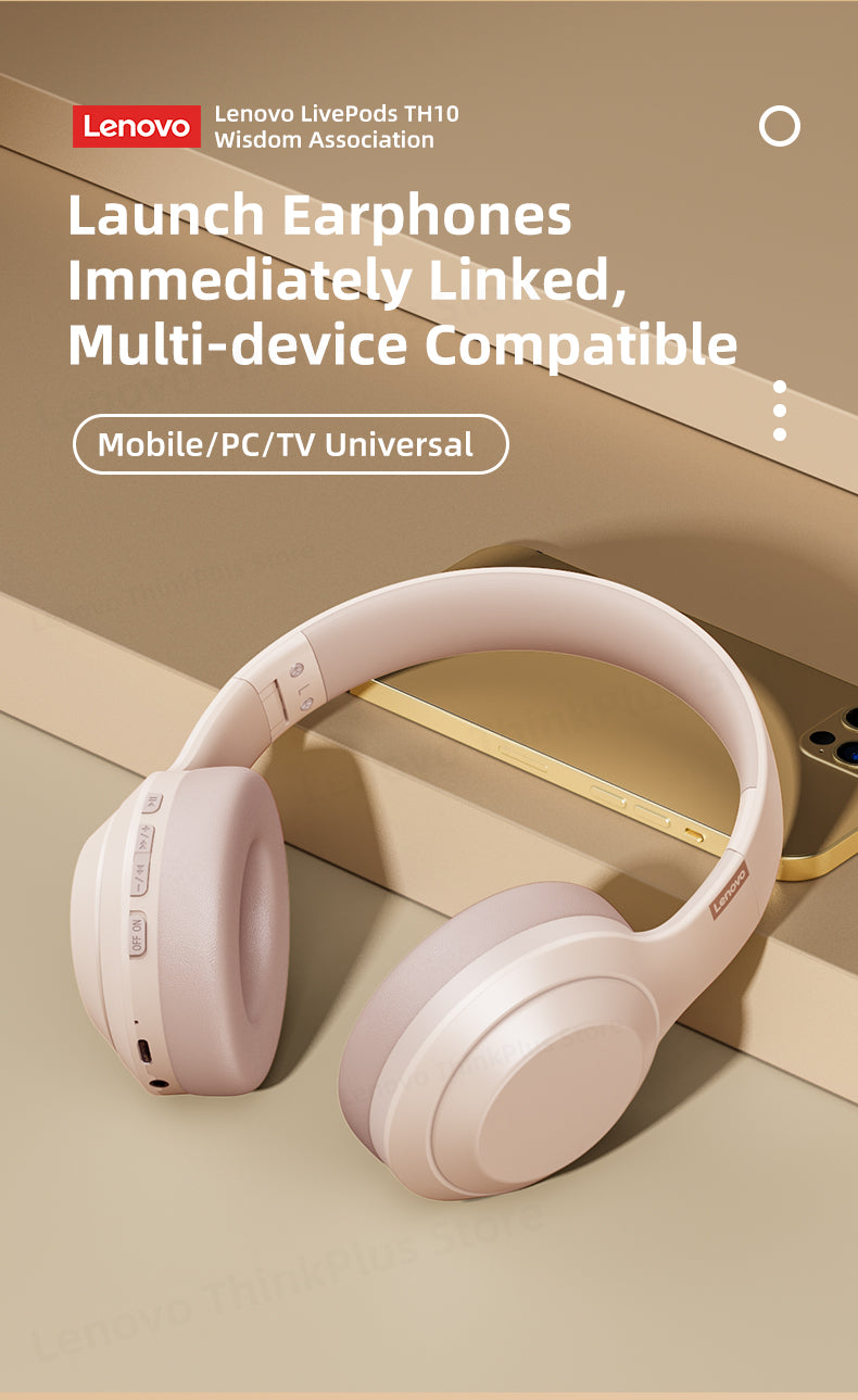 Lenovo Original TH10 Plus Stereo Bluetooth 5.0 Musik-Headset mit Mikrofon