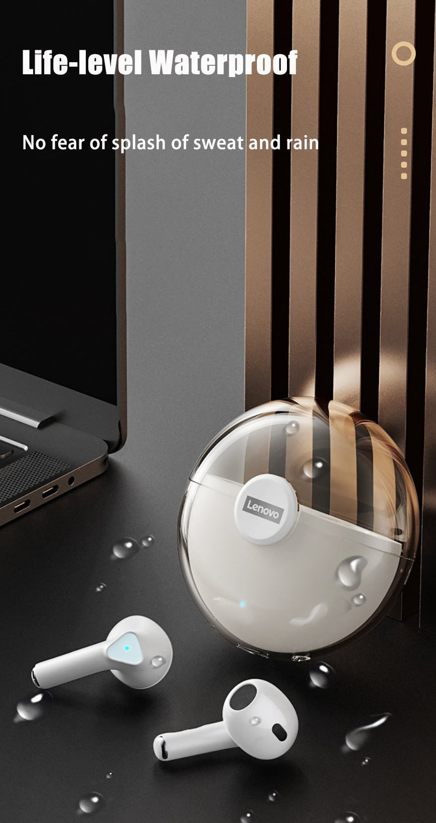 Lenovo LP80 Bluetooth 5.0 drahtlose Kopfhörer