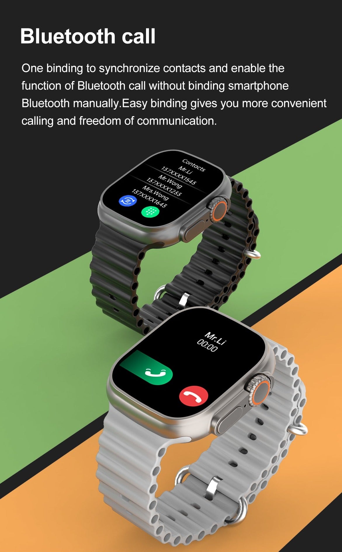 Smartwatch DT8 Ultra+ 49 mm Bluetooth NFC GPS Track