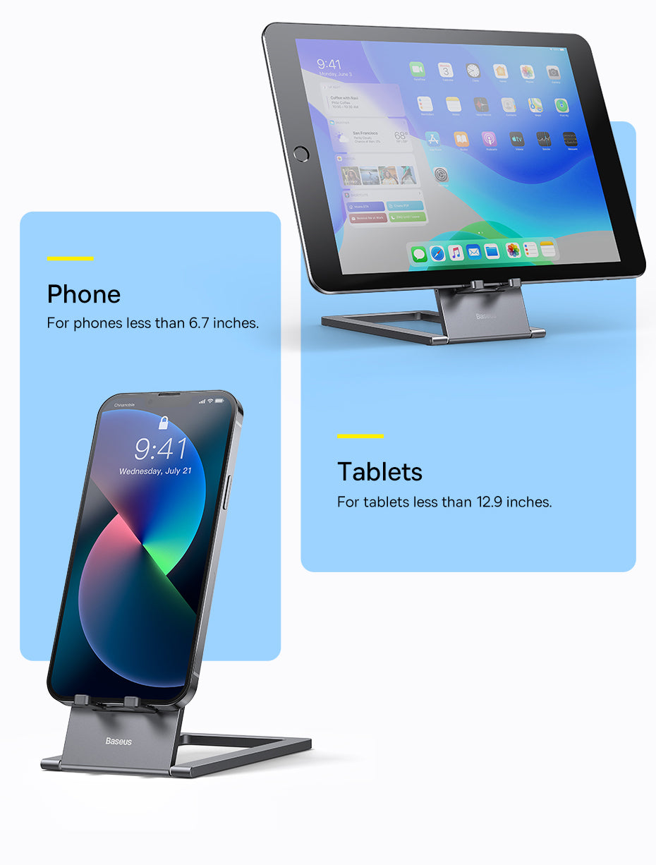 Baseus Faltbarer Metall Tablet & Handy Halter iPhone 14 iPad Pro
