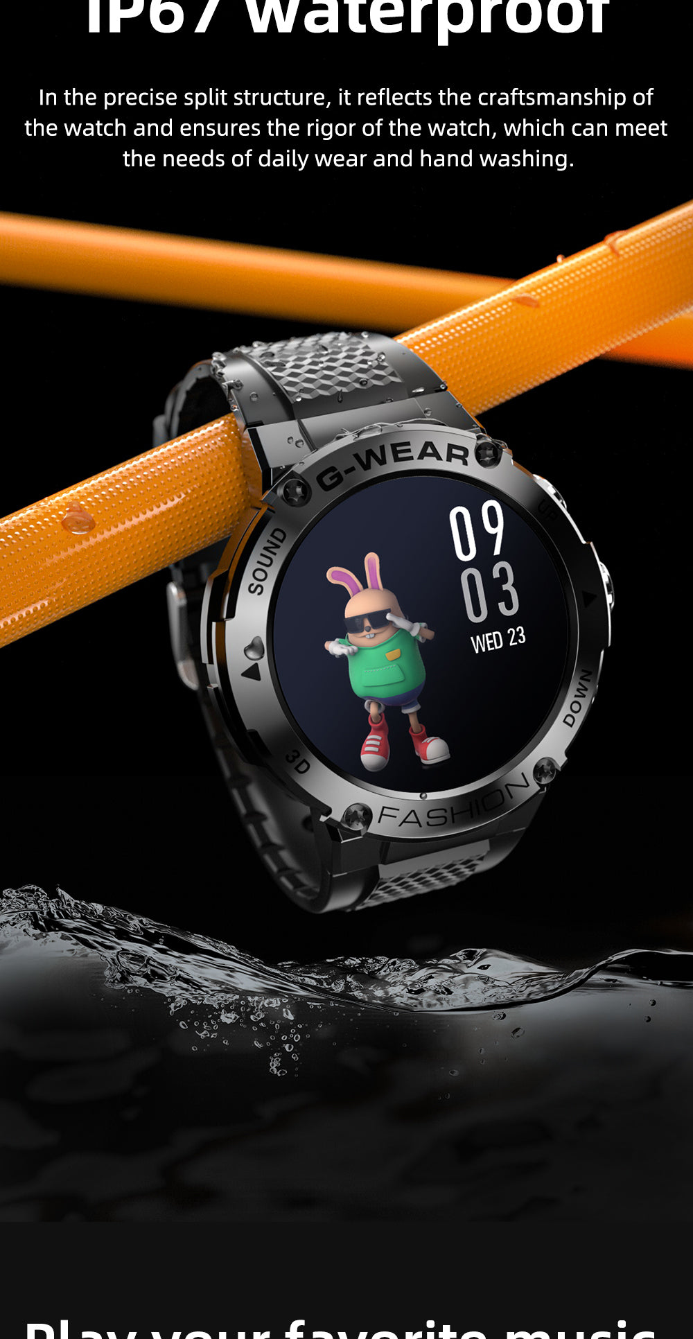 LOKMAT ATTACK 5 Sport Smart Watch Touchscreen Bluetooth