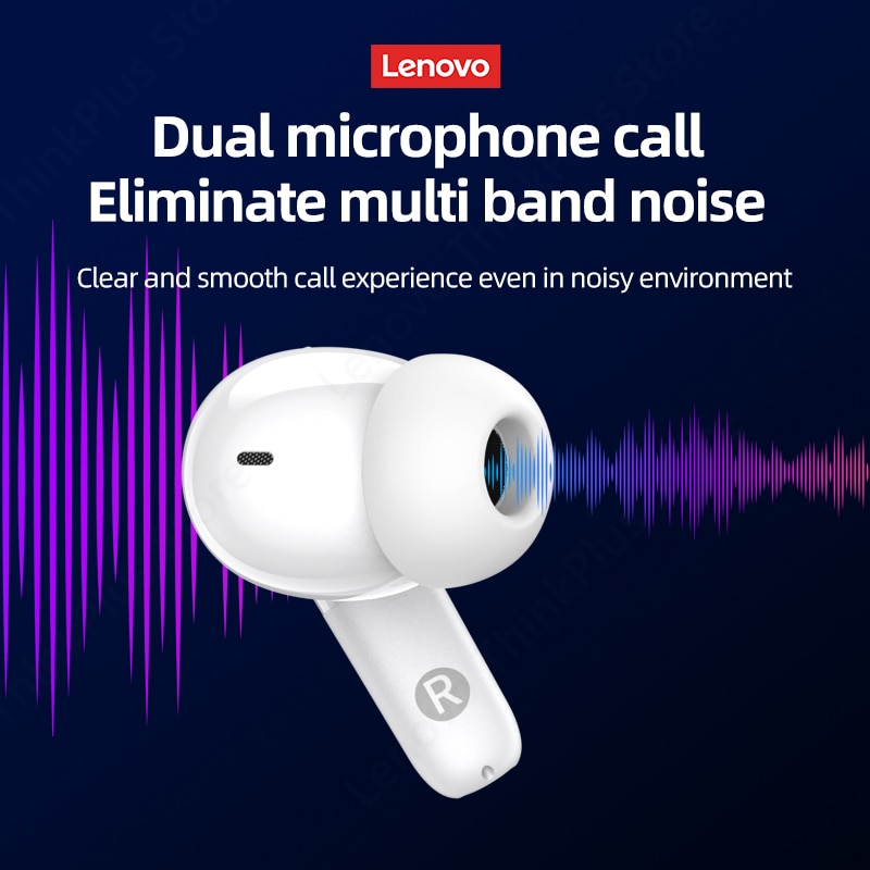 Lenovo LP3 kabellose Kopfhörer TWS Bluetooth 5.2 Sportkopfhörer HD-Anruf mit Mikrofon-Headset Stereo-HIFI