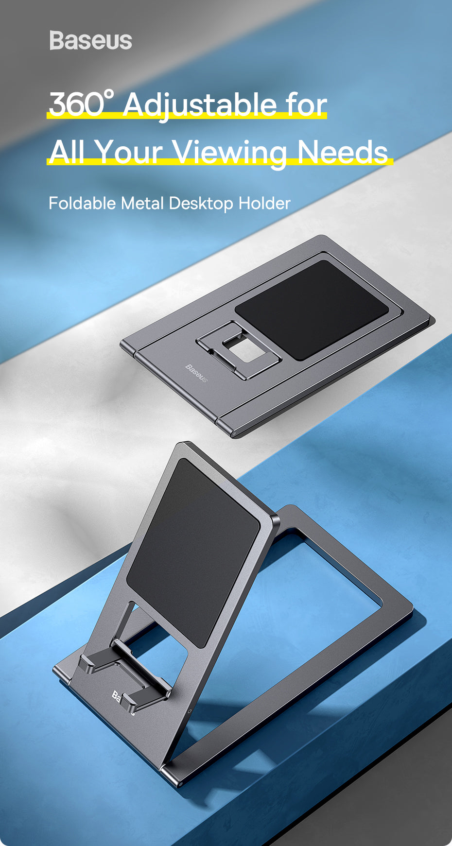Baseus Faltbarer Metall Tablet & Handy Halter iPhone 14 iPad Pro