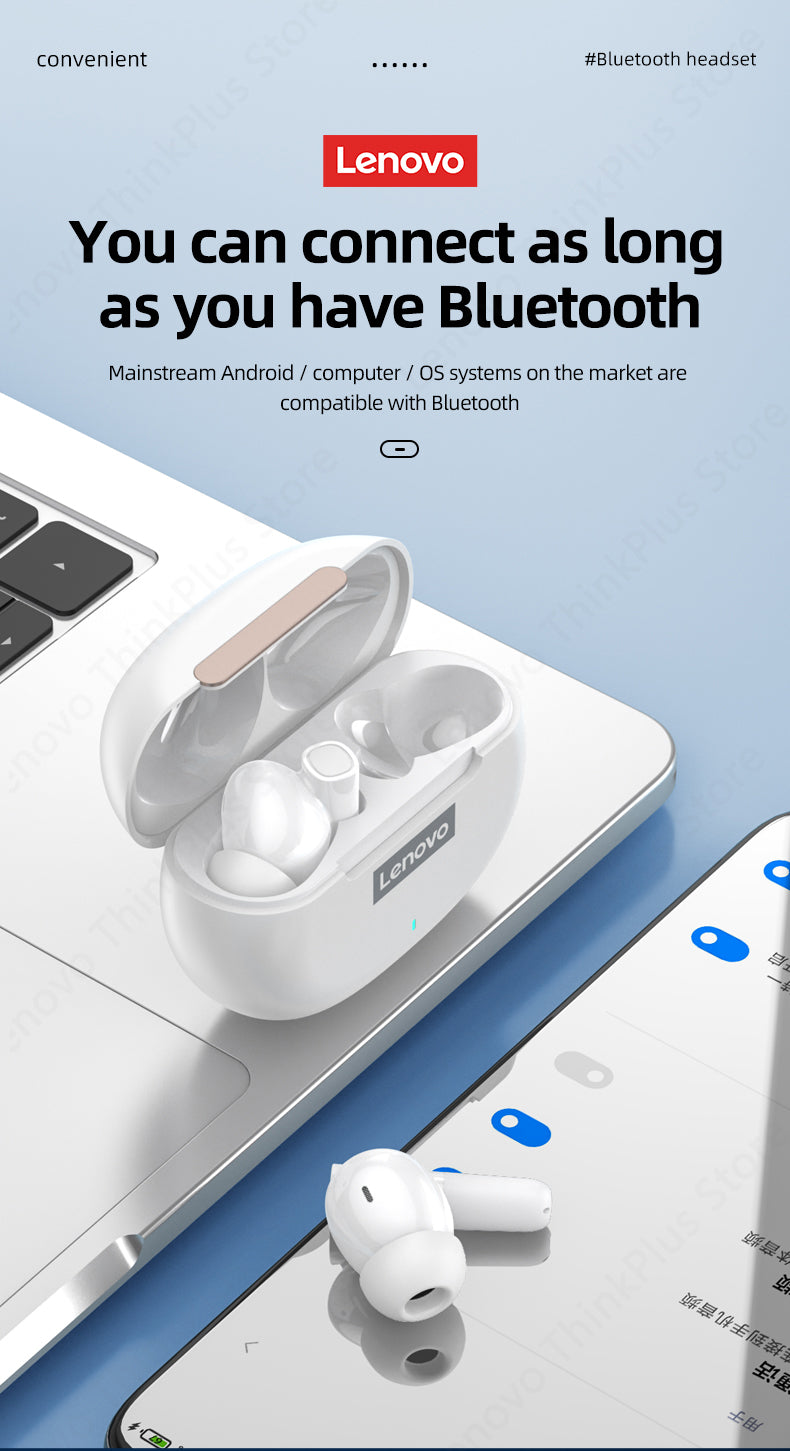 Lenovo LP3 kabellose Kopfhörer TWS Bluetooth 5.2 Sportkopfhörer HD-Anruf mit Mikrofon-Headset Stereo-HIFI
