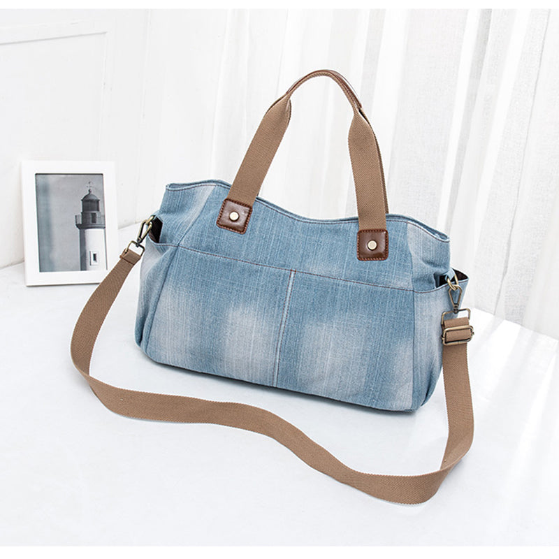Annmouler Damen Jeans Schultertasche