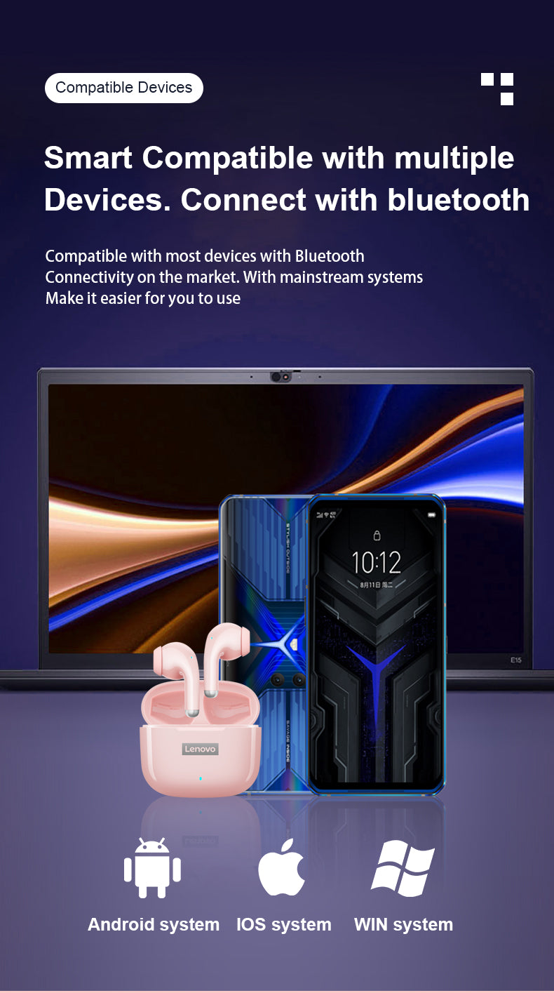 Lenovo LP40 Pro Drahtlose Kopfhörer Bluetooth 5.1