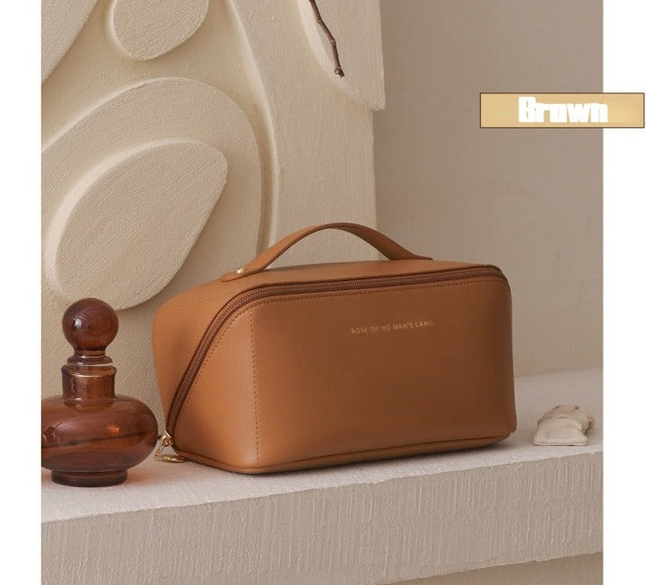 BULLCAPTAIN Damen Kosmetiktasche PU Leder