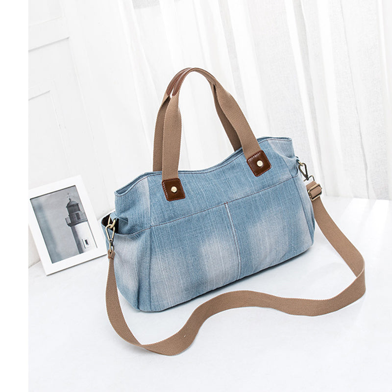 Annmouler Damen Jeans Schultertasche