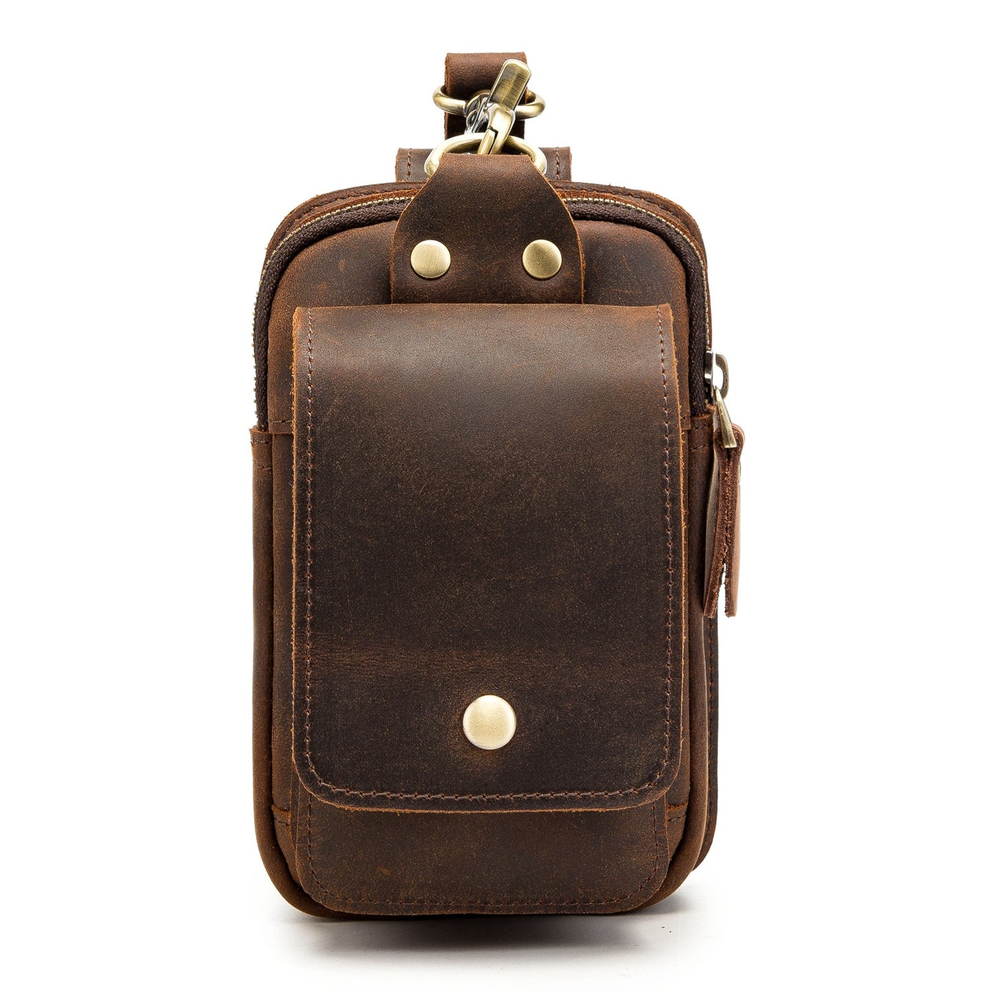 Herren Hüft-Gürteltasche aus echtem Leder