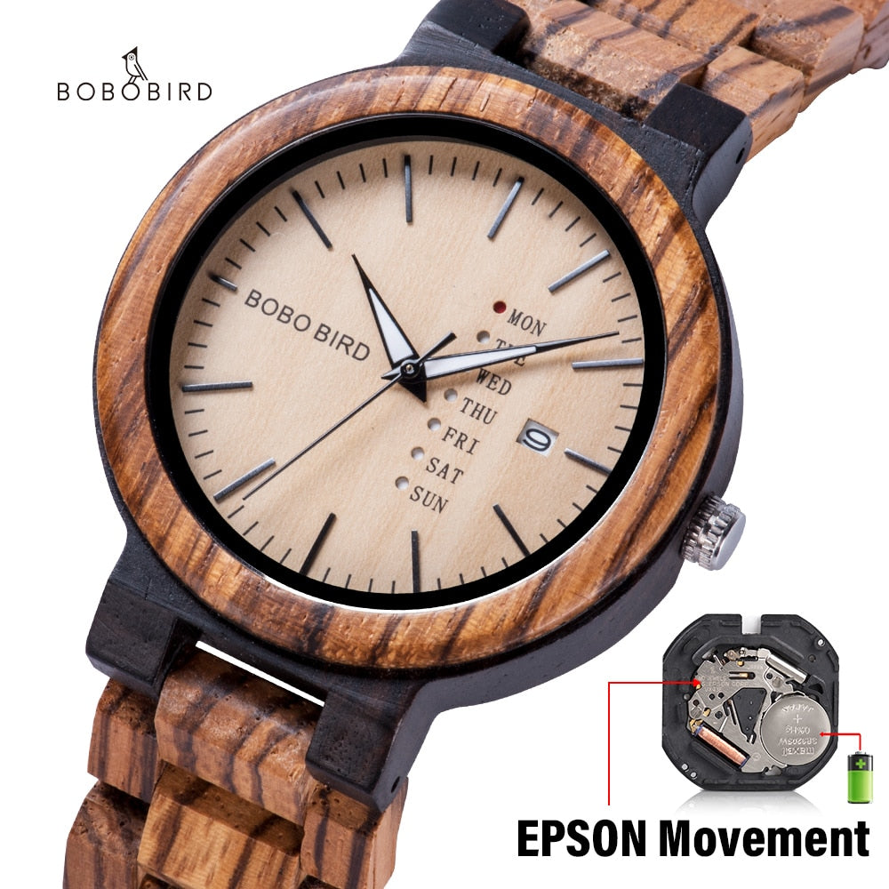 BOBO BIRD Holz Uhr Hardlex