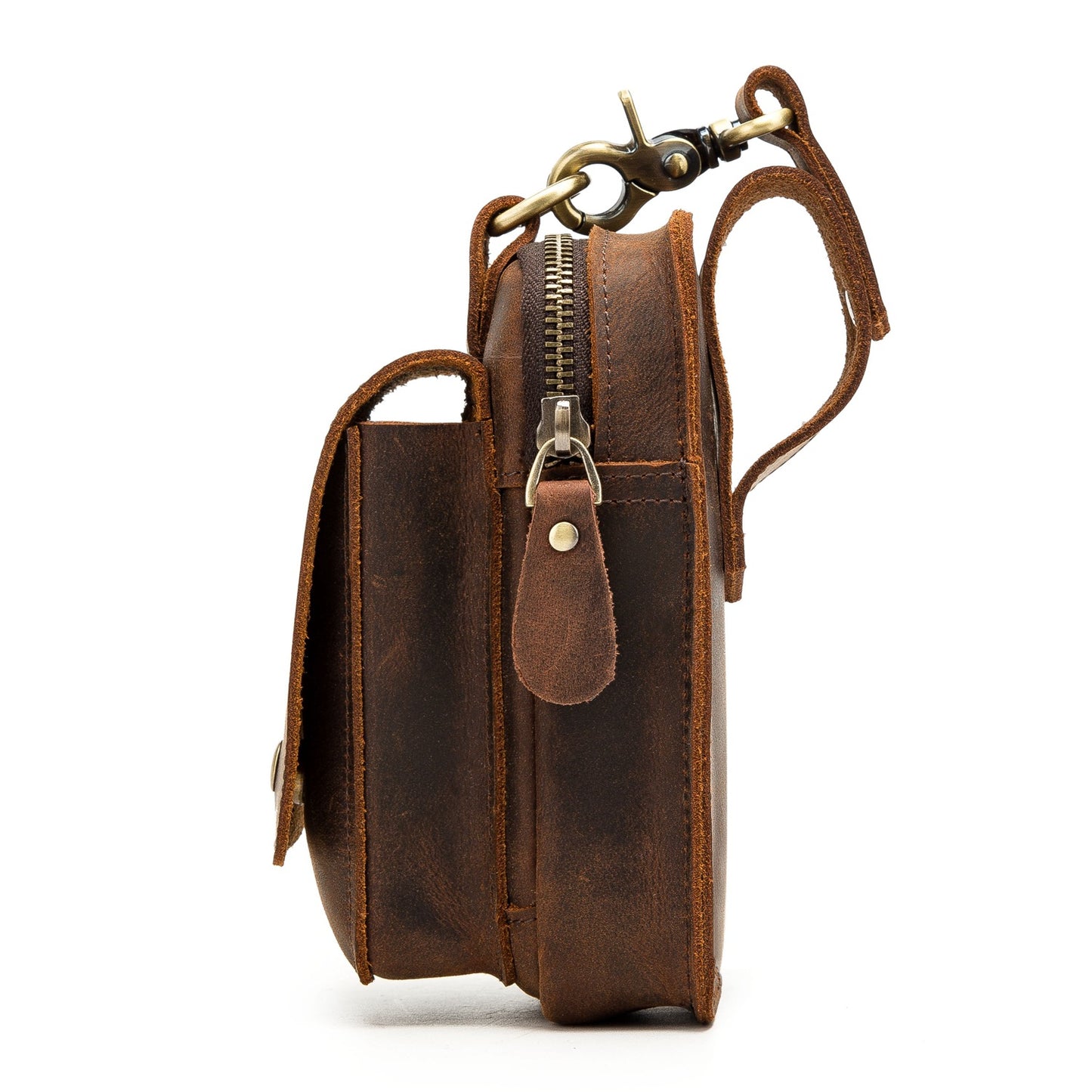 Herren Hüft-Gürteltasche aus echtem Leder