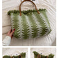 Damen Schultertasche aus Leinen