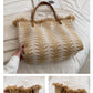 Damen Schultertasche aus Leinen