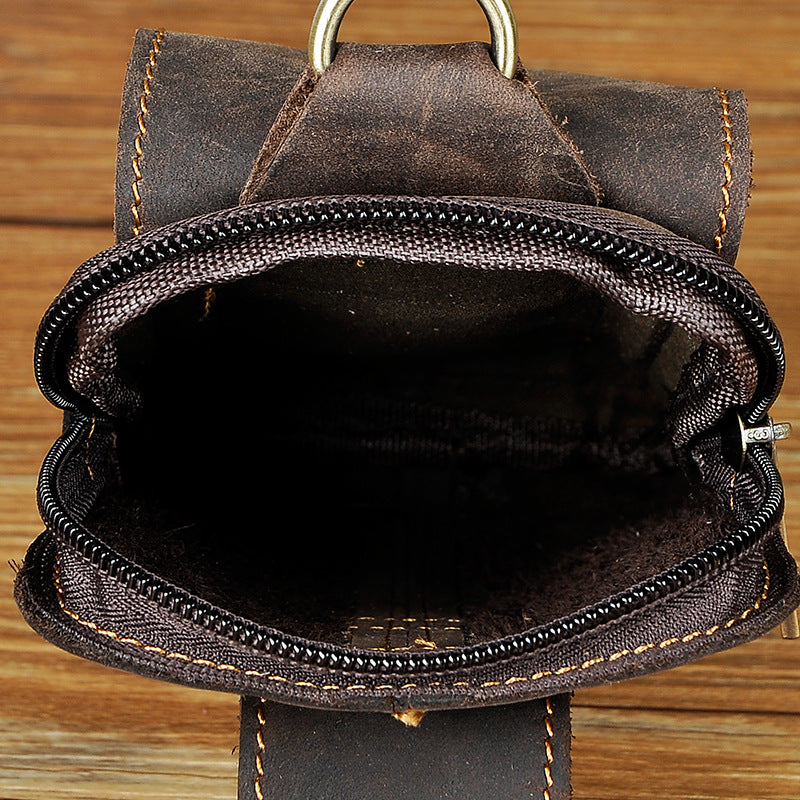 Hüft-Gürteltasche aus echtem Rindsleder