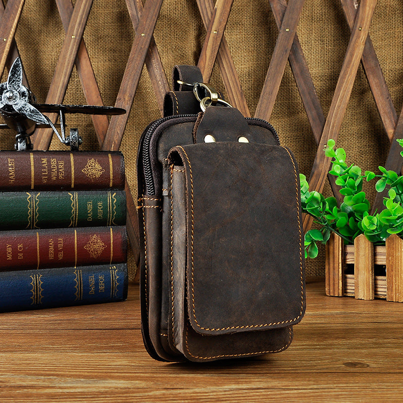 Hüft-Gürteltasche aus echtem Rindsleder