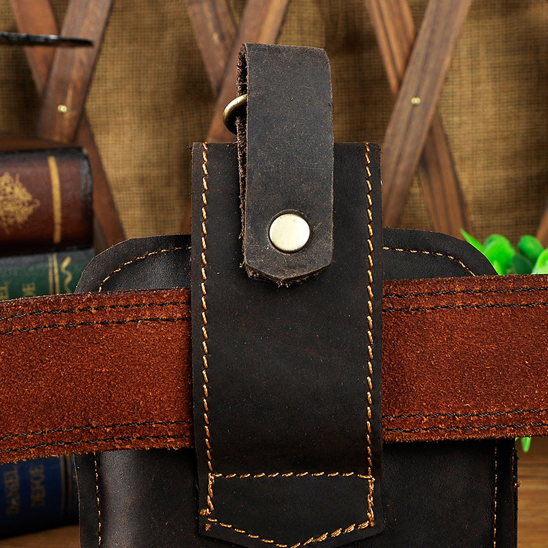 Hüft-Gürteltasche aus echtem Rindsleder