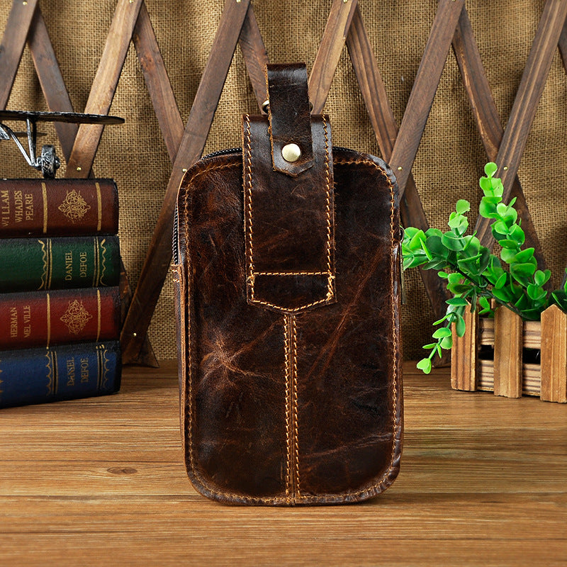 Hüft-Gürteltasche aus echtem Rindsleder