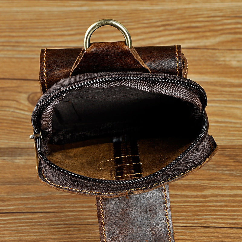 Hüft-Gürteltasche aus echtem Rindsleder