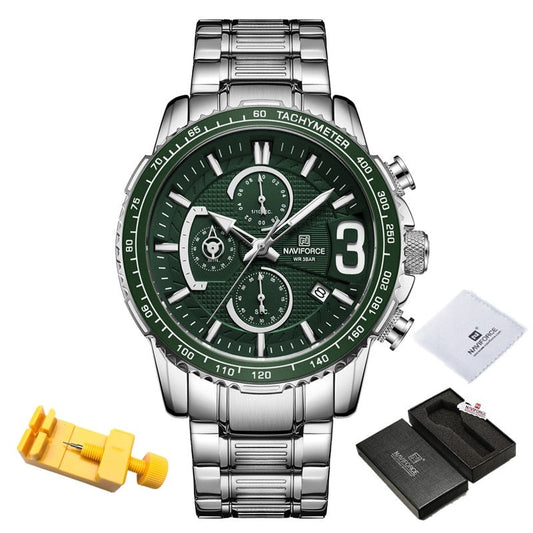 NAVIFORCE NF8017 Herren Multifunktion Chronograph 3BAR