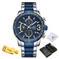 NAVIFORCE NF8017 Herren Multifunktion Chronograph 3BAR