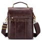 BULLCAPTAIN Business Herren Schultertasche aus echtem Rindsleder