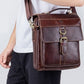 BULLCAPTAIN Business Herren Schultertasche aus echtem Rindsleder