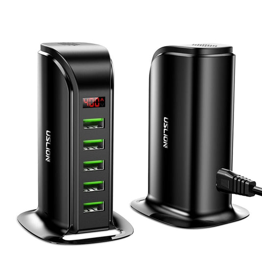 USLION 5-Port USB Ladegerät LED-Anzeige