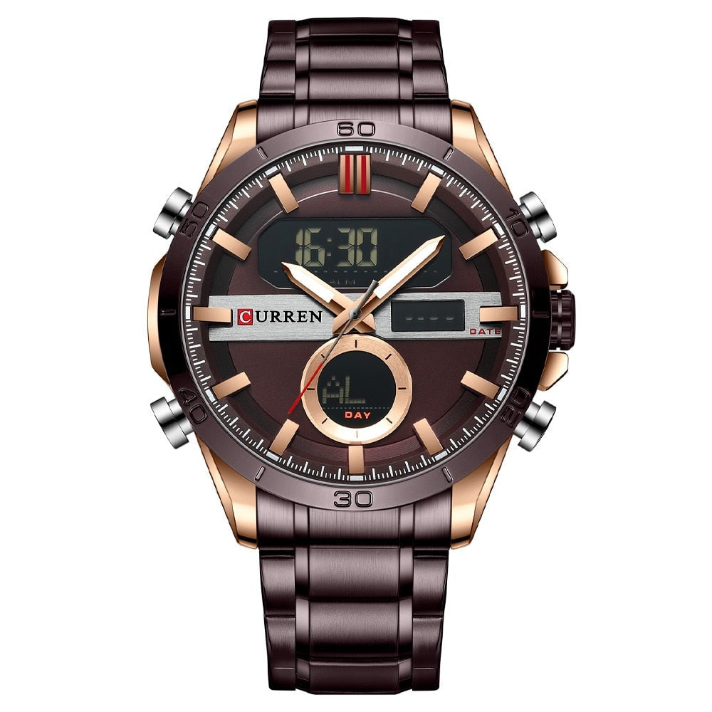 CURREN 8384 Herren Chronograph 3ATM Hardlex