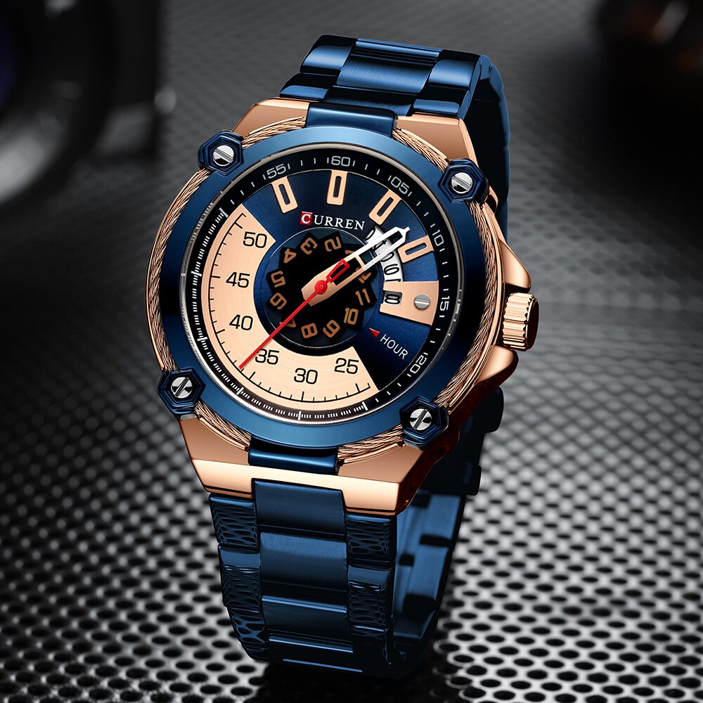 CURREN 8345 Designer Herren Uhr 3ATM