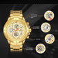 NAVIFORCE NF9165GG Herren Luxus Chronograph 3BAR Hardlex