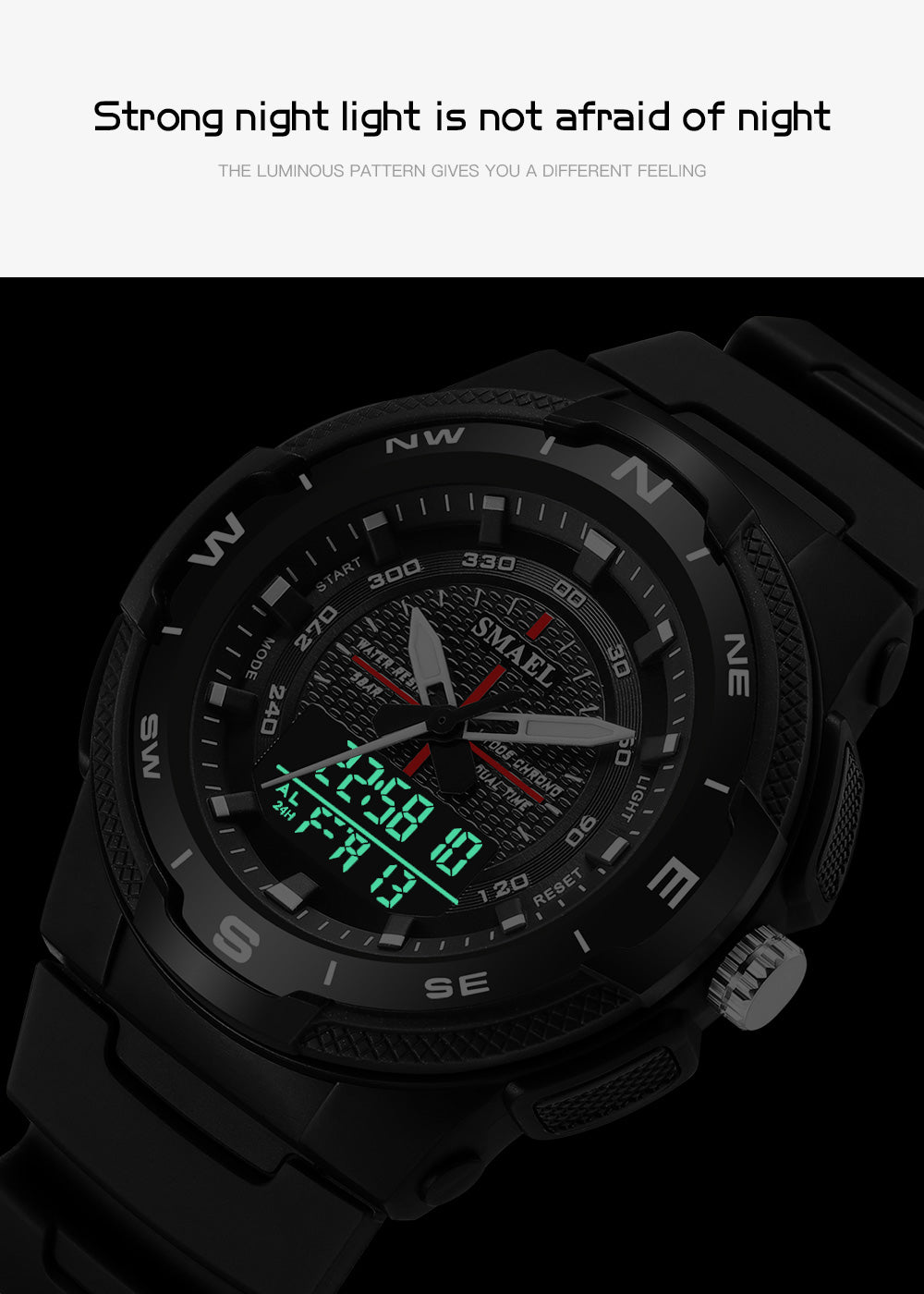 SMAEL SL-1362 Herren Sport Uhr 3BAR